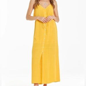 Dear John Denim Coral Strap Halter Dress Habanero Size Large